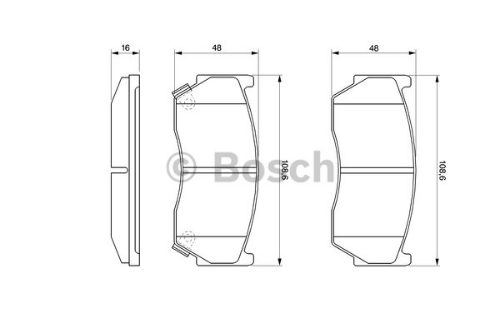 BOSCH 0 986 424 369 Fren Sistemleri Fren Balatası - NISSAN ALMERA I Hatchback (N15) uyumlu