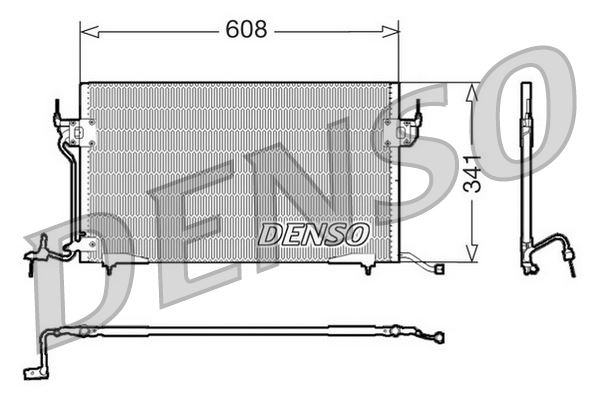 DENSO DCN21010 İklimlendirme Sistemi Klima Radyatörü - CITROËN ZX (N2) uyumlu