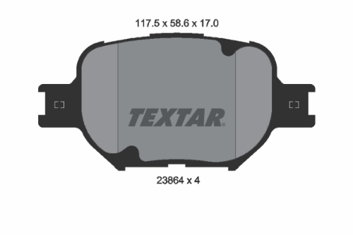 TEXTAR 2386401 Fren Sistemleri Fren Balatası - TOYOTA CELICA Coupe (_T23_) uyumlu