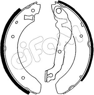 CIFAM 153-108 Fren Sistemleri Fren Pabucu - FORD SIERRA II Hatchback (GBC, GBG) uyumlu