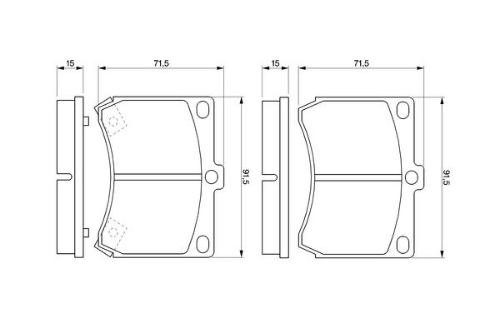 BOSCH 0 986 460 974 Fren Sistemleri Fren Balatası - MAZDA MX-3 (EC) uyumlu