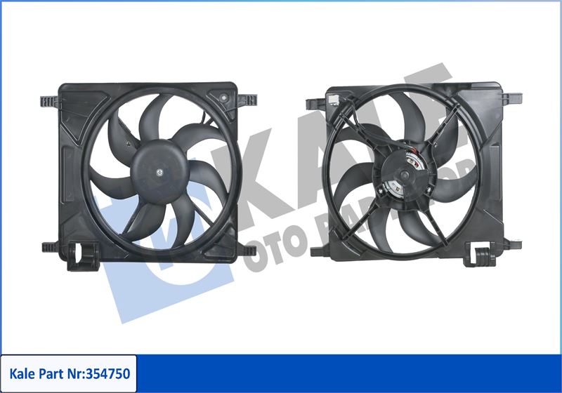 KALE OTO RADYATÖR 354750 Soğutma Sistemi Fan - CHEVROLET SPARK (M300) uyumlu