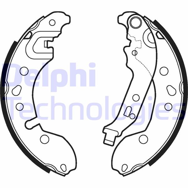 DELPHI LS2124 Fren Sistemleri Fren Pabucu - RENAULT TWINGO II (CN0_) uyumlu