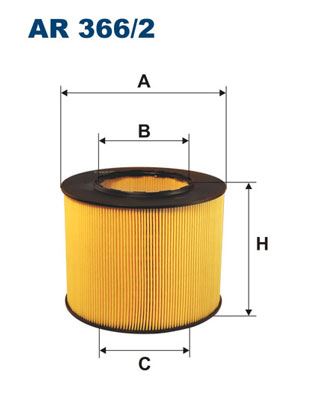 FILTRON AR 366/2 Motor Hava Filtresi - SAAB 9-5 (YS3E) uyumlu