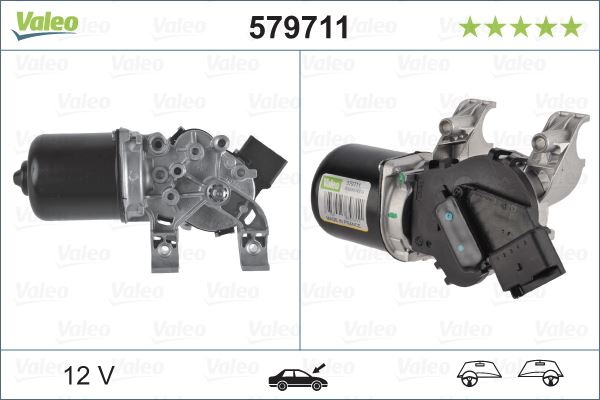 VALEO 579711 Kaporta & Gövde Parçaları Cam Silecek Mekanizması - RENAULT MEGANE II Station wagon (KM0/1_) uyumlu