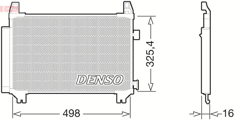 DENSO DCN50029 İklimlendirme Sistemi Klima Radyatörü - TOYOTA YARIS (_P13_) uyumlu