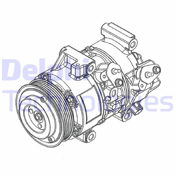 DELPHI CS20495 İklimlendirme Sistemi Kompresör Parçaları - TOYOTA COROLLA Verso (ZER_, ZZE12_, R1_) uyumlu