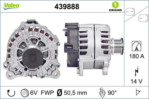 VALEO 439888 Elektrik Sistemi Alternatör - AUDI Q5 (8RB) uyumlu