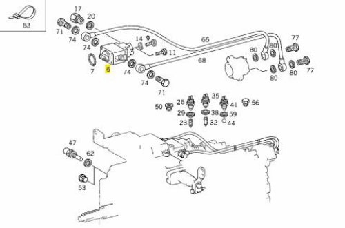 Valf, basınçlı hava sistemi - MERCEDES ORIJINAL - A0012606757 Ürün Görseli