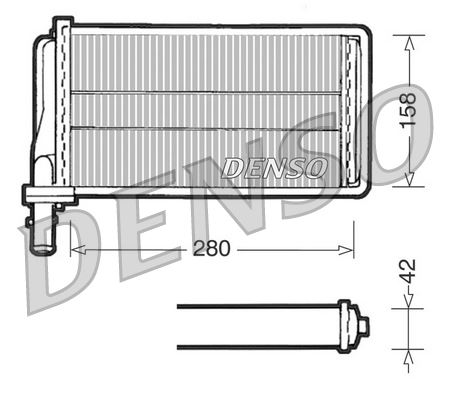 DENSO DRR01001 İklimlendirme Sistemi İç Mekan Isı Değiştirici - LANCIA KAPPA (838_) uyumlu