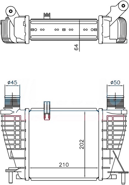 Turbo Radyatörü - INI501064 Ürün Görseli