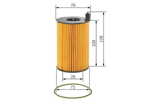 BOSCH F 026 407 122 Motor Yağ Filtresi - PORSCHE CAYENNE (92A) uyumlu