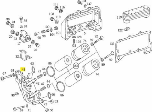 Yağ filtresi - MERCEDES ORIJINAL - A4421800211 Ürün Görseli