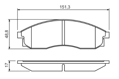 BOSCH 0 986 424 340 Fren Sistemleri Fren Balatası - NISSAN MAXIMA III (J30) uyumlu