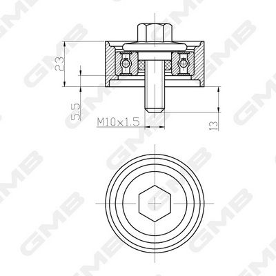 GMB GTC0250 Motor Yönlendirme & Kılavuz Makarası