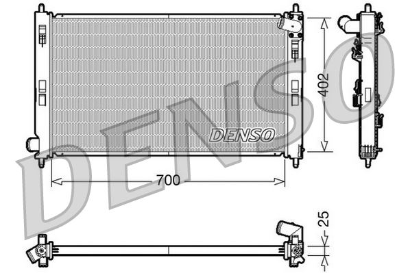 DENSO DRM45032 Soğutma Sistemi Su Soğutucu & Parçaları - MITSUBISHI ASX (GA_W_) uyumlu