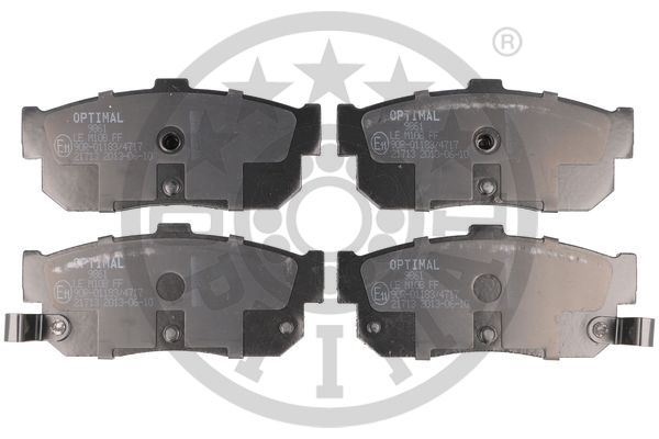 OPTIMAL BP-09861 Fren Sistemleri Fren Balatası - NISSAN SUNNY III Hatchback (N14) uyumlu