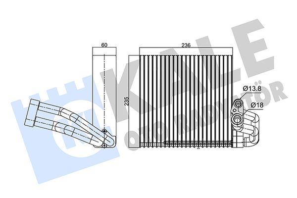 KALE OTO RADYATÖR 350135 İklimlendirme Sistemi Evaporatör - FORD C-MAX (DM2) uyumlu