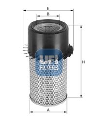 UFI 27.179.00 Motor Hava Filtresi - BM TRACTORS BETTER uyumlu