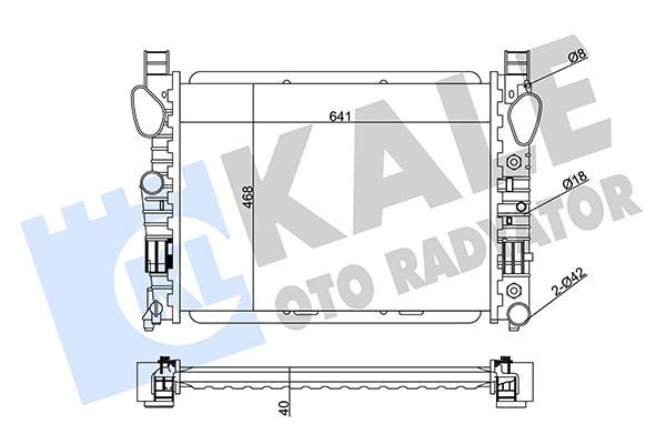 KALE OTO RADYATÖR 351800 Soğutma Sistemi Su Soğutucu & Parçaları - MERCEDES-BENZ S-SERISI (W220, V220) uyumlu
