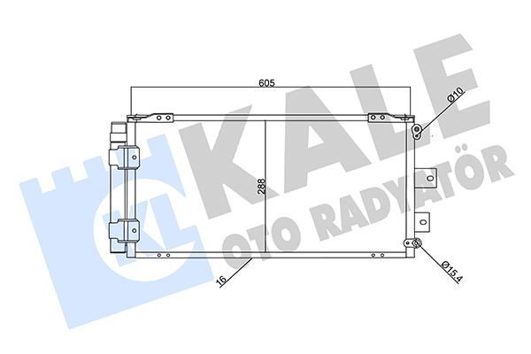 KALE OTO RADYATÖR 357940 İklimlendirme Sistemi Klima Radyatörü - TOYOTA COROLLA Station wagon (_E11_) uyumlu