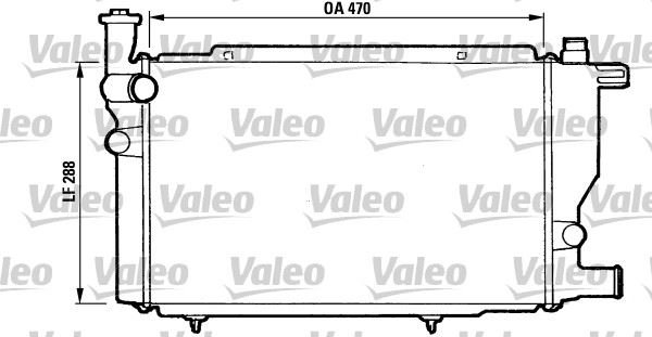 VALEO 810892 Soğutma Sistemi Su Soğutucu & Parçaları - PEUGEOT 205 I (741A/C) uyumlu