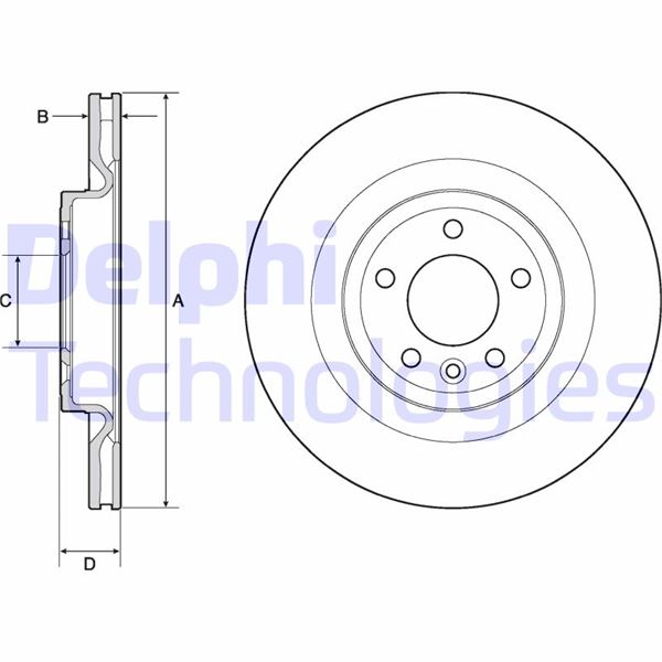 DELPHI BG9146C Fren Sistemleri Fren Diski - LAND ROVER RANGE ROVER IV (L405) uyumlu