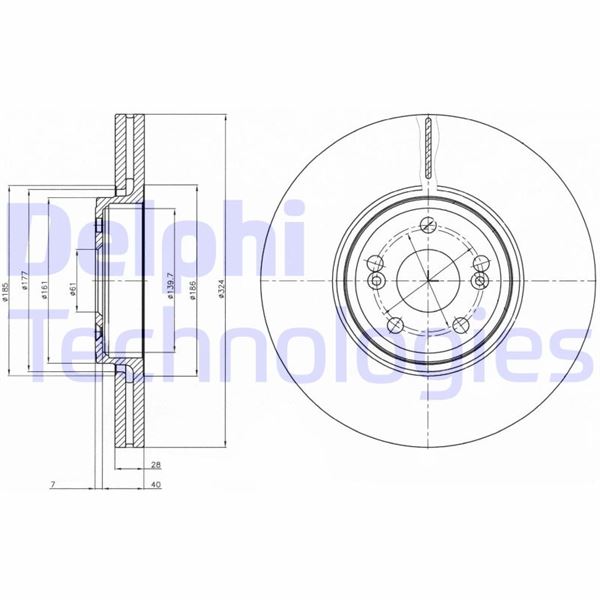DELPHI BG9687 Fren Sistemleri Fren Diski - RENAULT VEL SATIS (BJ0_) uyumlu