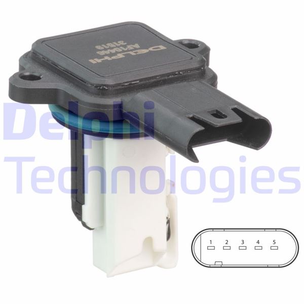 DELPHI AF10446-12B1 Motor Hava Kütle Ölçer (MAF Sensörü) - BMW 5 (E60) uyumlu