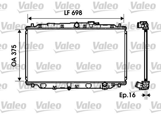 VALEO 734624 Soğutma Sistemi Su Soğutucu & Parçaları - HONDA PRELUDE IV (BB_) uyumlu