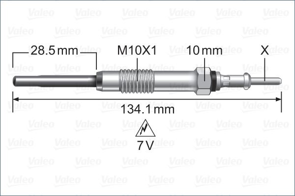 VALEO 345250 Ateşleme Sistemi Kızdırma Bujisi - BMW X5 (E70) uyumlu