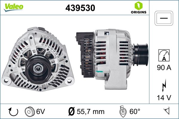 VALEO 439530 Elektrik Sistemi Alternatör - MERCEDES-BENZ 124 Sedan (W124) uyumlu