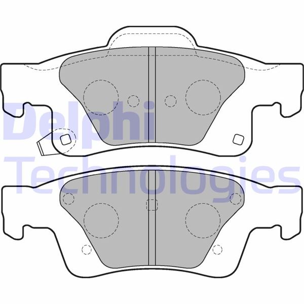 DELPHI LP2251 Fren Sistemleri Fren Balatası - JEEP GRAND CHEROKEE IV (WK, WK2) uyumlu