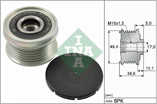 Schaeffler INA 535 0155 10 Elektrik Sistemi Alternatör - VW PASSAT B7 (362) uyumlu