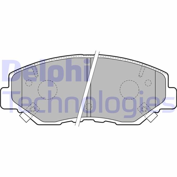 DELPHI LP1806 Fren Sistemleri Fren Balatası - HONDA CR-V II (RD_) uyumlu