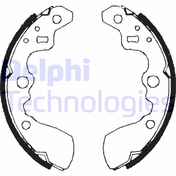 DELPHI LS1710 Fren Sistemleri Fren Pabucu - SUZUKI SWIFT II Hatchback (EA, MA) uyumlu