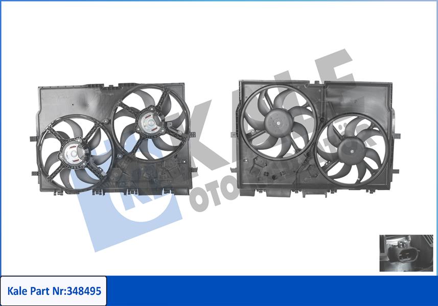 KALE OTO RADYATÖR 348495 Soğutma Sistemi Fan - FIAT DUCATO Minibüs/Otobüs (250_) uyumlu