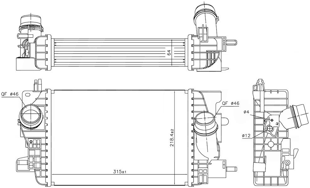 Turbo Radyatörü - IOP501064 Ürün Görseli