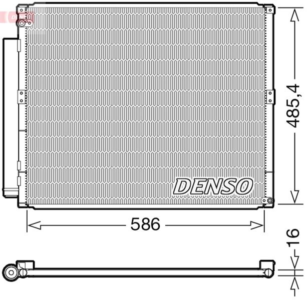DENSO DCN50113 İklimlendirme Sistemi Klima Radyatörü - TOYOTA LAND CRUISER PRADO (_J12_) uyumlu