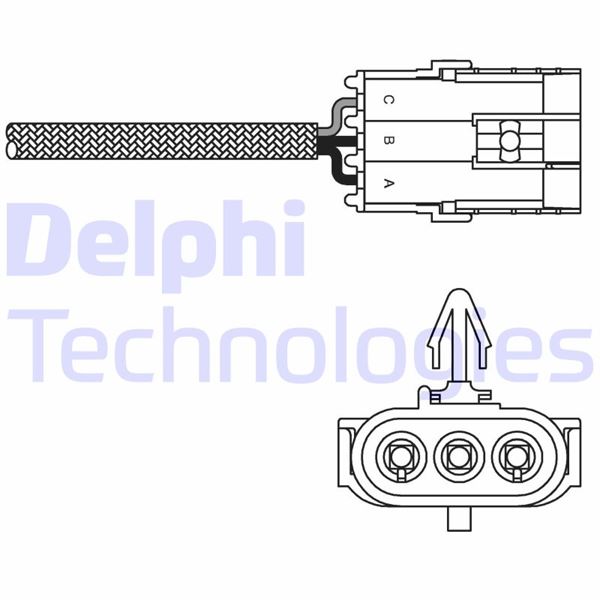 DELPHI ES10992-12B1 Emme & Egzoz Sistemi Egzoz Sensörleri - RENAULT CLIO I (B/C57_, 5/357_) uyumlu