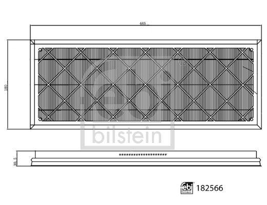 FEBI BILSTEIN 182566 İklimlendirme Sistemi Polen Filtresi - TESLA MODEL Y (5YJY) uyumlu
