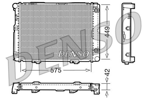 DENSO DRM17060 Soğutma Sistemi Su Soğutucu & Parçaları - MERCEDES-BENZ 190 (W201) uyumlu