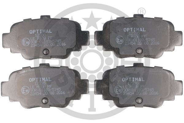 OPTIMAL BP-12330 Fren Sistemleri Fren Balatası - NISSAN MICRA II (K11) uyumlu