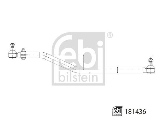 FEBI BILSTEIN 181436 Direksiyon Sistemi Kısa Rot & İtici Çubuk - DAF LF 45 uyumlu