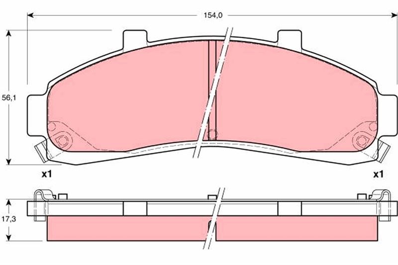 TRW GDB4010 Fren Sistemleri Fren Balatası - FORD USA EXPLORER (U2, U_) uyumlu