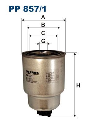 FILTRON PP 857/1 Yakıt Sistemi Yakıt Filtresi - NISSAN SERENA (C23) uyumlu