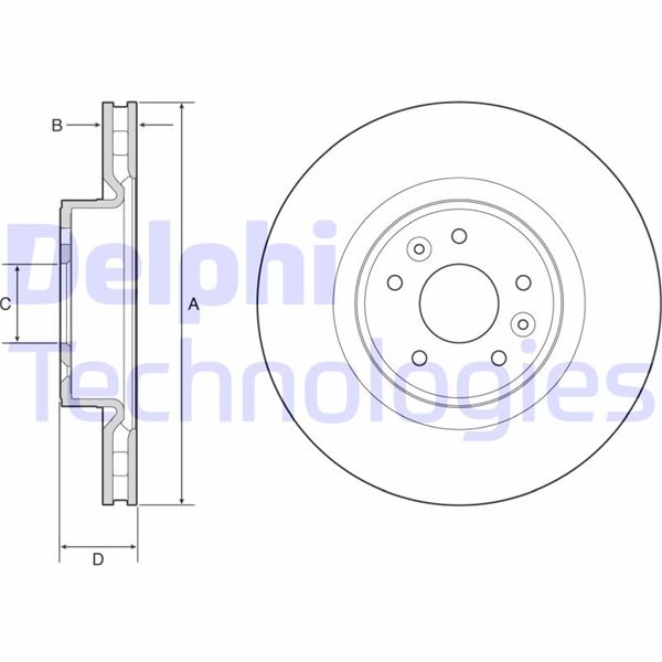 DELPHI BG9232C Fren Sistemleri Fren Diski - RENAULT MEGANE III Coupe (DZ0/1_) uyumlu