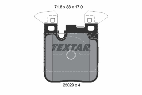 TEXTAR 2502902 Fren Sistemleri Fren Balatası - BMW 1 (F20) uyumlu