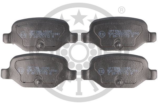 OPTIMAL BP-10390 Fren Sistemleri Fren Balatası - FIAT PANDA (169_) uyumlu