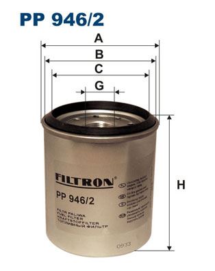 FILTRON PP 946/2 Yakıt Sistemi Yakıt Filtresi - JEEP CHEROKEE (XJ) uyumlu